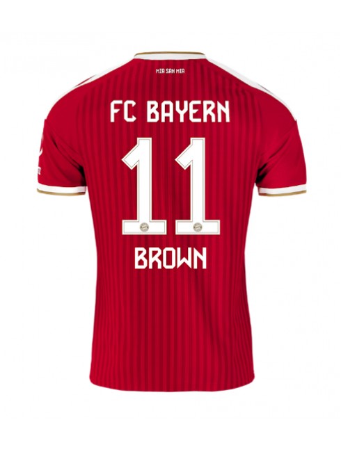 Bayern Munich Nathaniel Brown #11 Replika Hemmakläder 2026-27 Kortärmad Bayern Munich Nathaniel Brown #11 Replika Hemmakläder 2026-27 Kortärmad